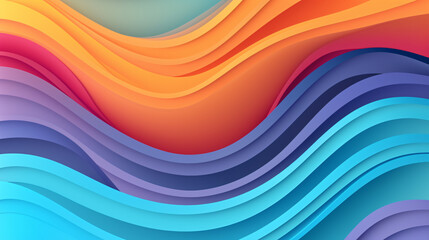 Multi layers color texture 3D paper cut layers