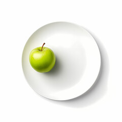 apple on a plate