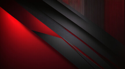Obraz premium 3D red gray techno abstract background overlap layer on dark space with rough decoration. Modern graphic design element cutout shape style concept for web banners, flyer, card, or brochure cover.