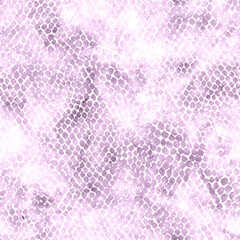 Watercolor snake skin seamless pattern