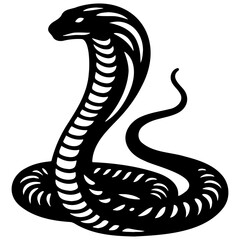 Cobra Snake Sketch Drawing.