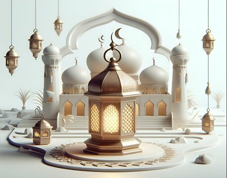 mosque at night