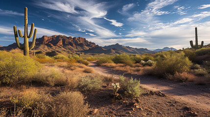 Arizona Desert Landscape - obrazy, fototapety, plakaty