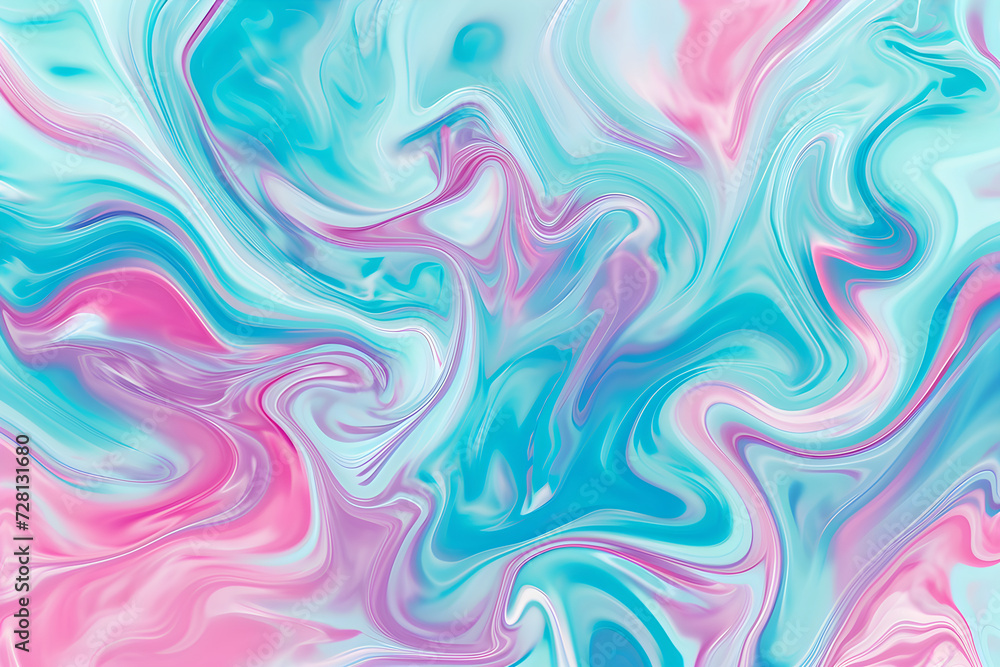 Aufkleber abstract bright colorful swirl wave background. modern psychedelic fluid gradient texture. retro des