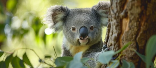 Naklejka premium Exploring the Wild Koalas on Magnetic Island: An Enchanting Magnetic Encounter with Wild Koalas on the Lush Island