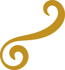 Naklejka premium Swirl line illustration. Swirly vintage border design elements