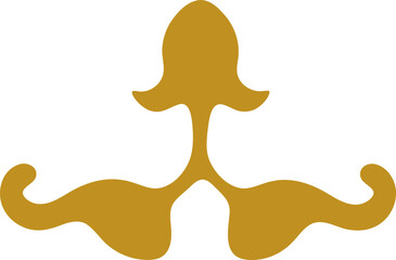 Swirl line illustration. Swirly vintage border design elements