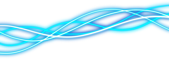 wavy futuristic laser neon line effect