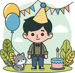 little kid birthday cartoon
