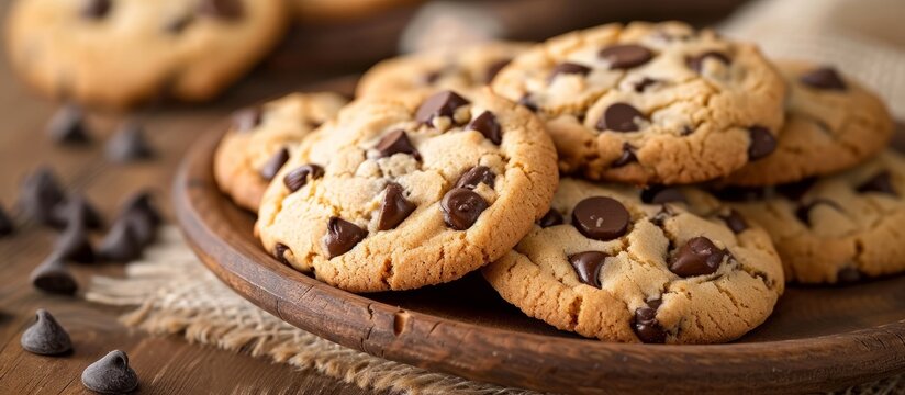 Indulge in Scrumptious Homemade Chocolate Chip Cookies - Now Ready to Eat Homemade Chocolate Chip Cookies for a Delectable Treat
