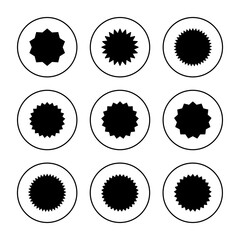 Badge icon set vector. Awards icon vector. Achieve sign and symbols