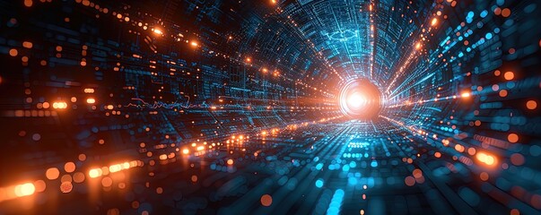 Fototapeta premium sci tech futuristic futuristic design blue and futuristic vector