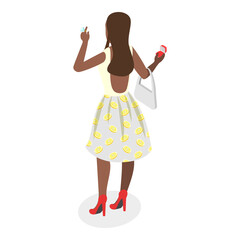 3D Isometric Flat  Illustration of Jewelry Shop. Item 4