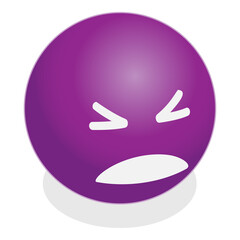 Obraz premium 3D Isometric Flat Illustration of Basic Emotions. Item 5