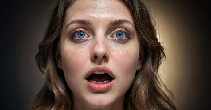 Woman With Surprised Expression