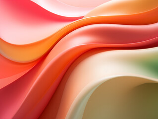 Obraz premium Image texture featuring soft and rounded forms in vibrant pink, yellow, and green hues