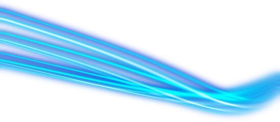 glowing blue neon technology line effect