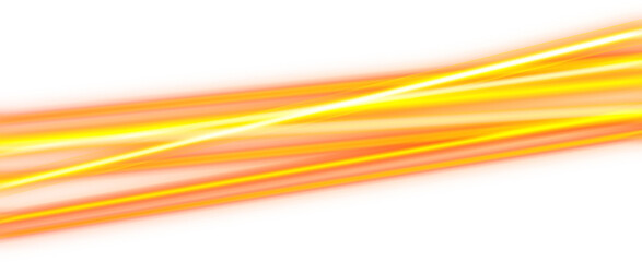 glowing orange neon technology line effect