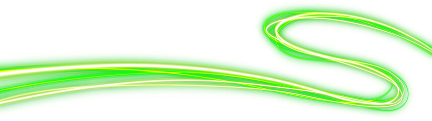 Streams of green glowing Energy Light Lines © irham