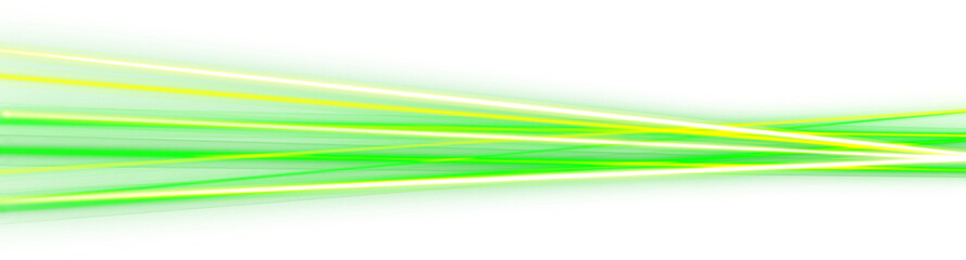 green glowing neon line effect