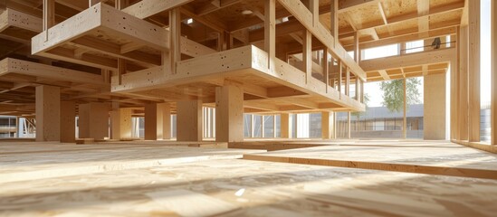 Revolutionizing Europe: The Rise of Mass Timber Building in Europe's Sustainable Construction Industry - obrazy, fototapety, plakaty