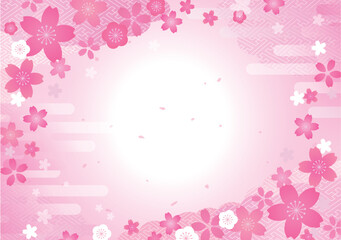 和を感じる春の背景イメージ