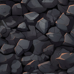 Patr&oacute;n Textura de Pared o suelo de roca enlosable sin bordes estilo para videojuegos