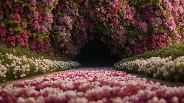 Enchanted Blossoms: Strolling Through a Mesmerizing Floral Canopy