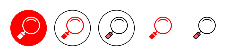 Search icon set illustration. search magnifying glass sign and symbol