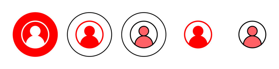 User Icon set illustration. person sign and symbol. people icon.