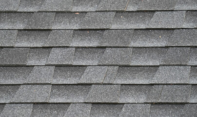 close up on roof shingle as background