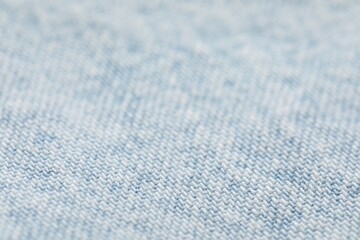 Texture of soft light blue fabric as background, closeup