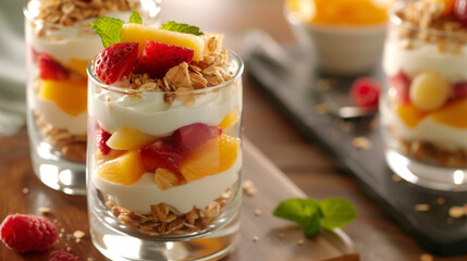 Curl up by the fire and treat yourself to these delightful fruit parfaits. Each sful is bursting with colorful fruit and smooth yogurt making it the perfect cozy companion