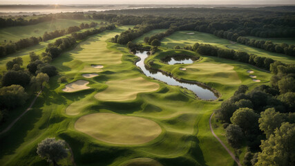Naklejka premium Luxurious Golf Course