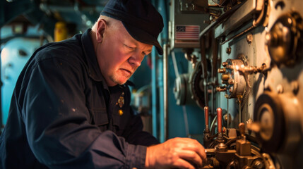 With years of experience under his belt the chief engineer is a master of his craft able to quickly diagnose and repair any problems that may arise with the ships intricate