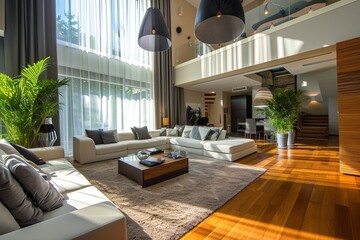 Elegant Luxury Living: Minimalist Comfort,Modern Minimalism in Luxurious Living