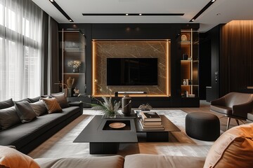 Elegant Luxury Living: Minimalist Comfort,Modern Minimalism in Luxurious Living