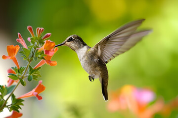 hummingbird in flight