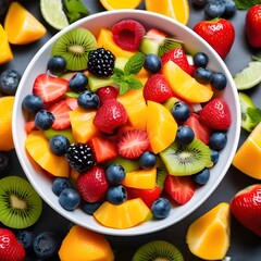 Obraz premium fruit salad with berries