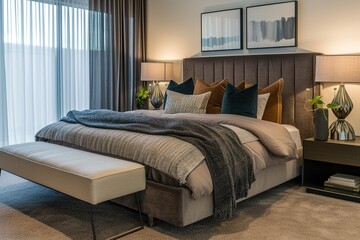 Serenely Minimalist Bedroom Retreat,Cozy Bedroom Haven in Minimalist Style