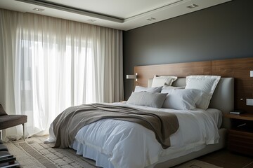 Serenely Minimalist Bedroom Retreat,Cozy Bedroom Haven in Minimalist Style