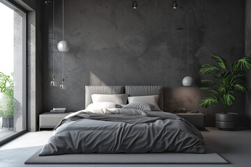 Serenely Minimalist Bedroom Retreat,Cozy Bedroom Haven in Minimalist Style