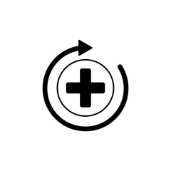 healing Icon Vector Design Template. Editable Stroke.