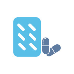 drug Icon Vector Design Template. Editable Stroke.