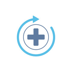 healing Icon Vector Design Template. Editable Stroke.