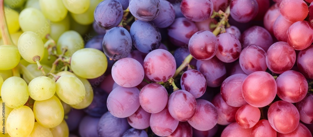 Poster exploring the different types of grapes: a fascinating study on the varieties and conditions