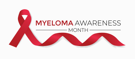  Myeloma awareness month is observed every year in March. vector illustration of  background design.  - obrazy, fototapety, plakaty