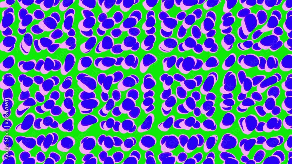 Poster colourful trippy 2d psychedelic abstract background animation motion graphics geometric shape patter