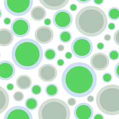 background with green circles, abstract background two tone green dot pattern on white background. checkerboard pattern backdrop and wallpaper template. classic polka dot seamless repeat fabric design