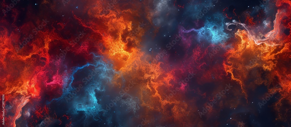 Poster distorted dimensions: a abstract background pattern in the cosmic universe